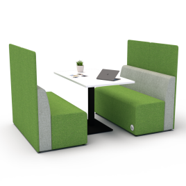 Arcade 4-Person breakout Meeting Booth, with table