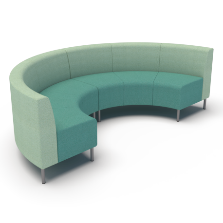 Arcade Semi-Circle modular workspace sofa