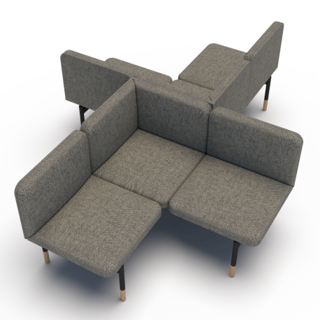 Jetty Together feature sofa for offices