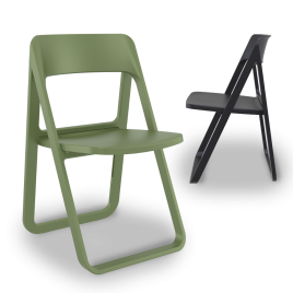 Pleat folding chair
