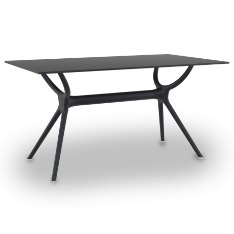 Profile black rectangle cafe meeting table