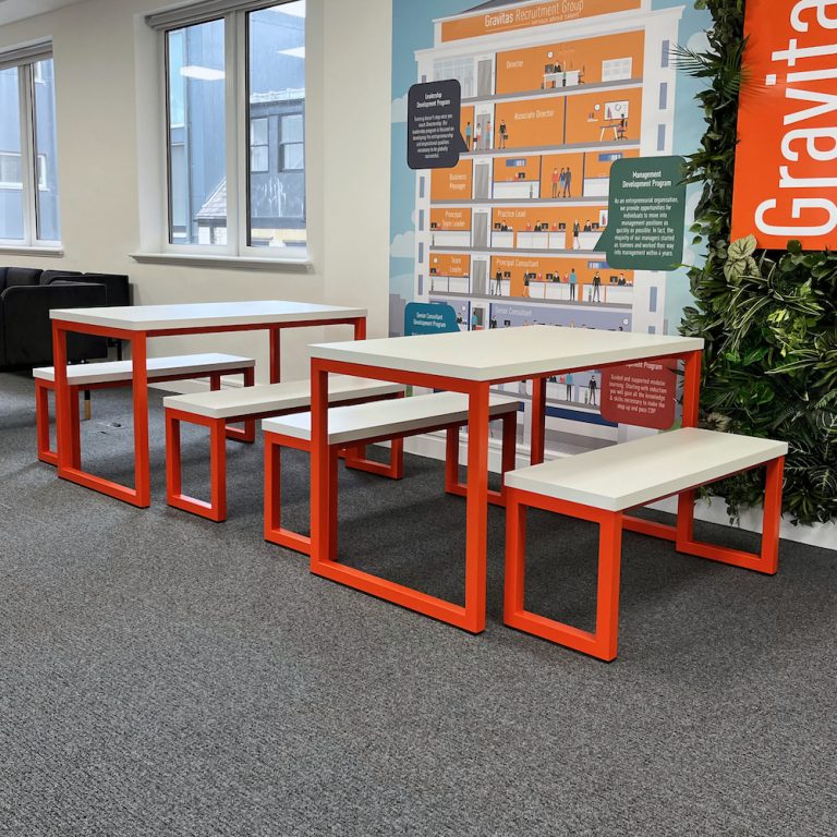 Intandem Table Tandem Tables + Benches - League7